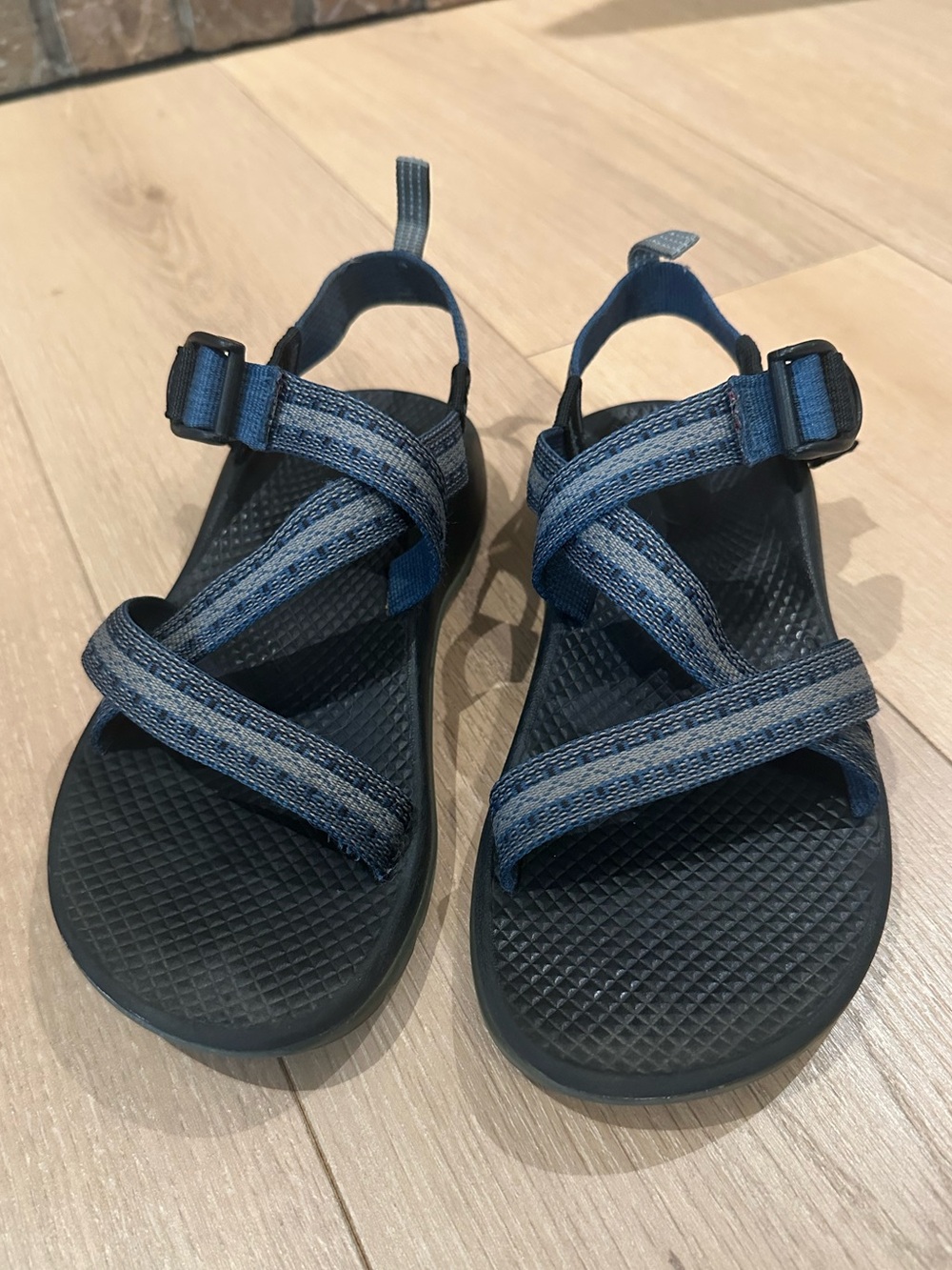 Kids Chaco Blue Strappy Outdoor Sandals